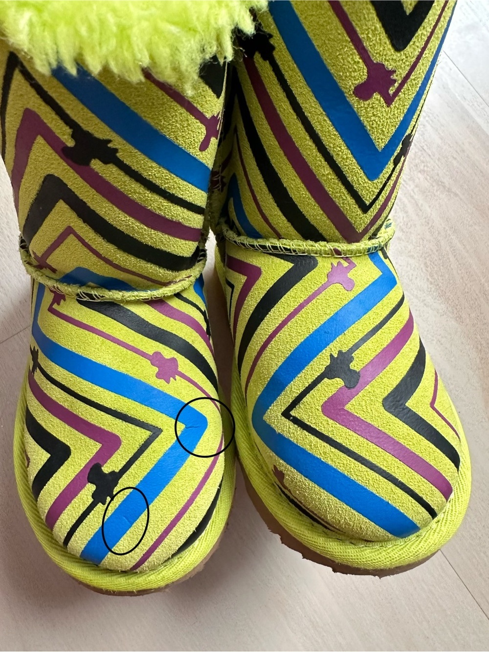 UGG Australia Toddler Bailey Bow II Galactic Print Boots Size 9 - Picture 14 of 14